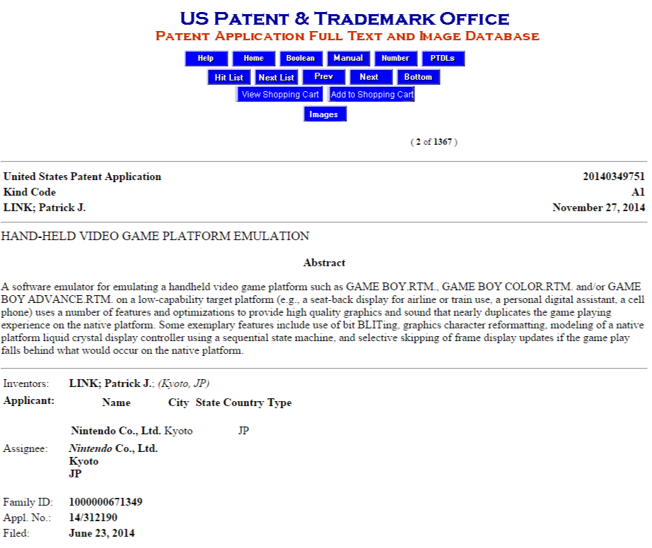 United States Patent Application  0140349751